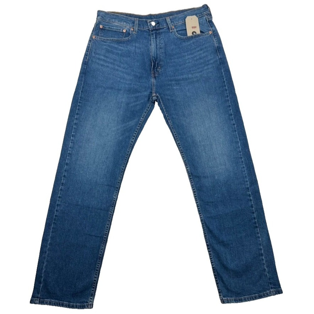 Levi's 505 Relaxed Fit Jeans Men's 36x32 Blue Denim NWT Reclaimed Denim